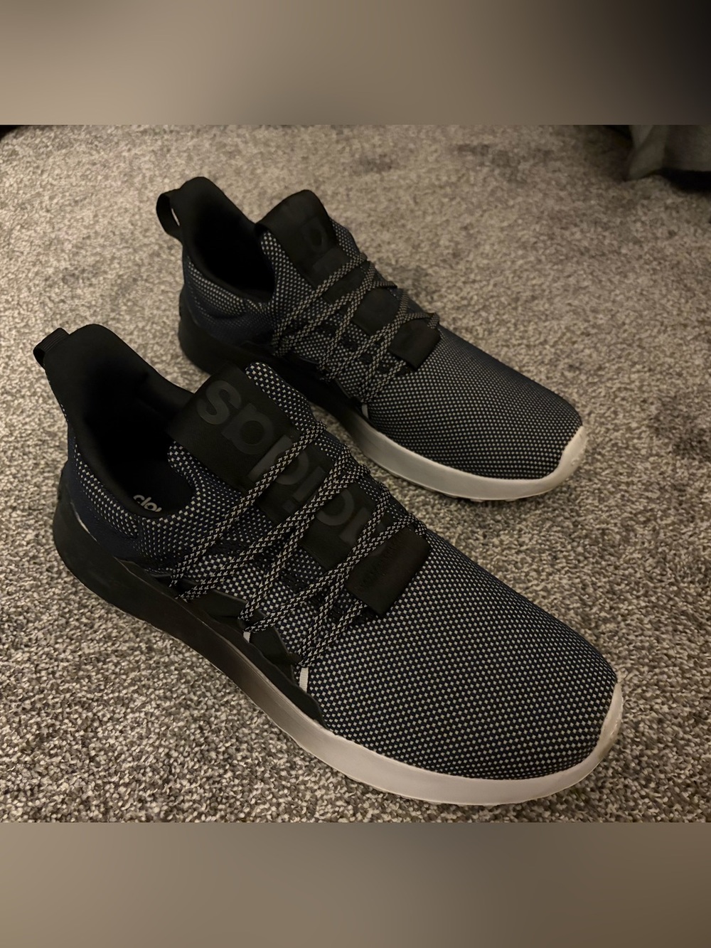Men’s Adidas Lite Racer Adapt Running sneakers White/Black Sz 12.5